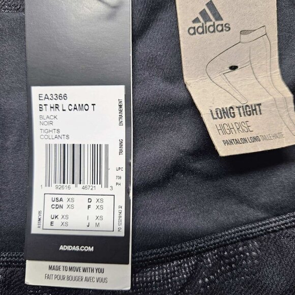 NEW - Adidas Women's Tights Black EA3366 - Size XS - Picture 4 of 6